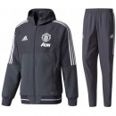 Survetement Football Manchester United 2017/2018 Capuche Homme Gris-F Achat à Prix Bas