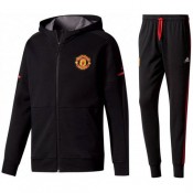 Survetement Football Manchester United 2017/2018 Capuche Homme Noir Pas Cher