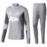 Survetement Football Manchester United 2017/2018 Homme Gris Promos