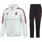 Survetement Football Milan AC 2017/2018 Capuche Homme Blanc Magasin Paris