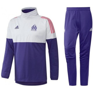 Acheter Nouveau Survetement Football OM Marseille Ligue Des Champions 2017/2018 Homme Mauve En Ligne