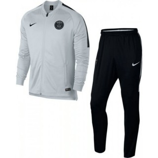 Nouvelle Collection Survetement Football PSG Paris Saint Germain 2017/2018 Homme Gris