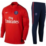 Survetement Football PSG Paris Saint Germain Enfant 2017/2018 Rouge Soldes France