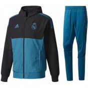 Survetement Football Real Madrid Ligue Des Champions 2017/2018 Capuche Homme Bleu Paris