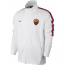 Veste Foot AS Roma 2017/2018 Homme Blanc Soldes Nice