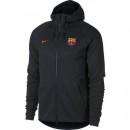 Veste Foot Barcelone 2017/2018 Capuche Homme Noir Site Officiel