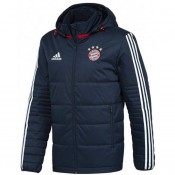 Veste Foot Doudoune Bayern 2017/2018 Capuche Homme Marine à Vendre