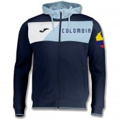 Veste Survetement Colombie 2018/2019 Capuche Homme Marine Rabais en ligne